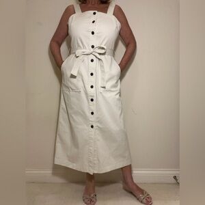 Natural cotton Button-Down Dress